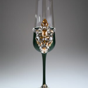 Monarch Collection regal crystal wedding set with statement crown-like crystal arrangements