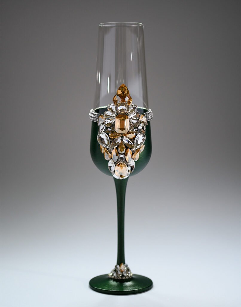 Monarch Collection regal crystal wedding set with statement crown-like crystal arrangements