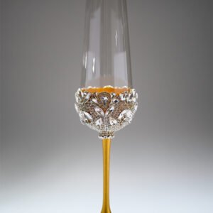 Treasure Collection dazzling crystal wedding set with shimmering finish available in multiple stunning colors